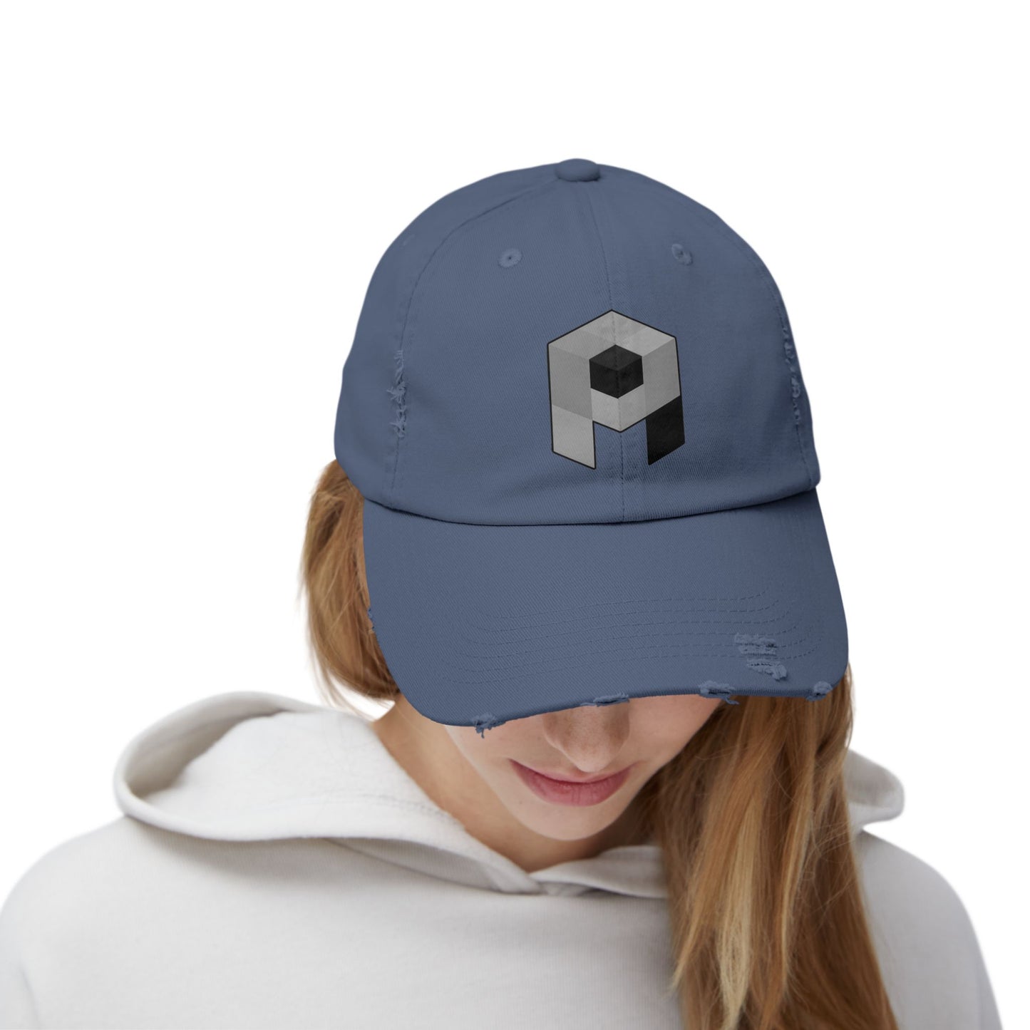 Unisex Pixel Athletics Logo Distressed Cap