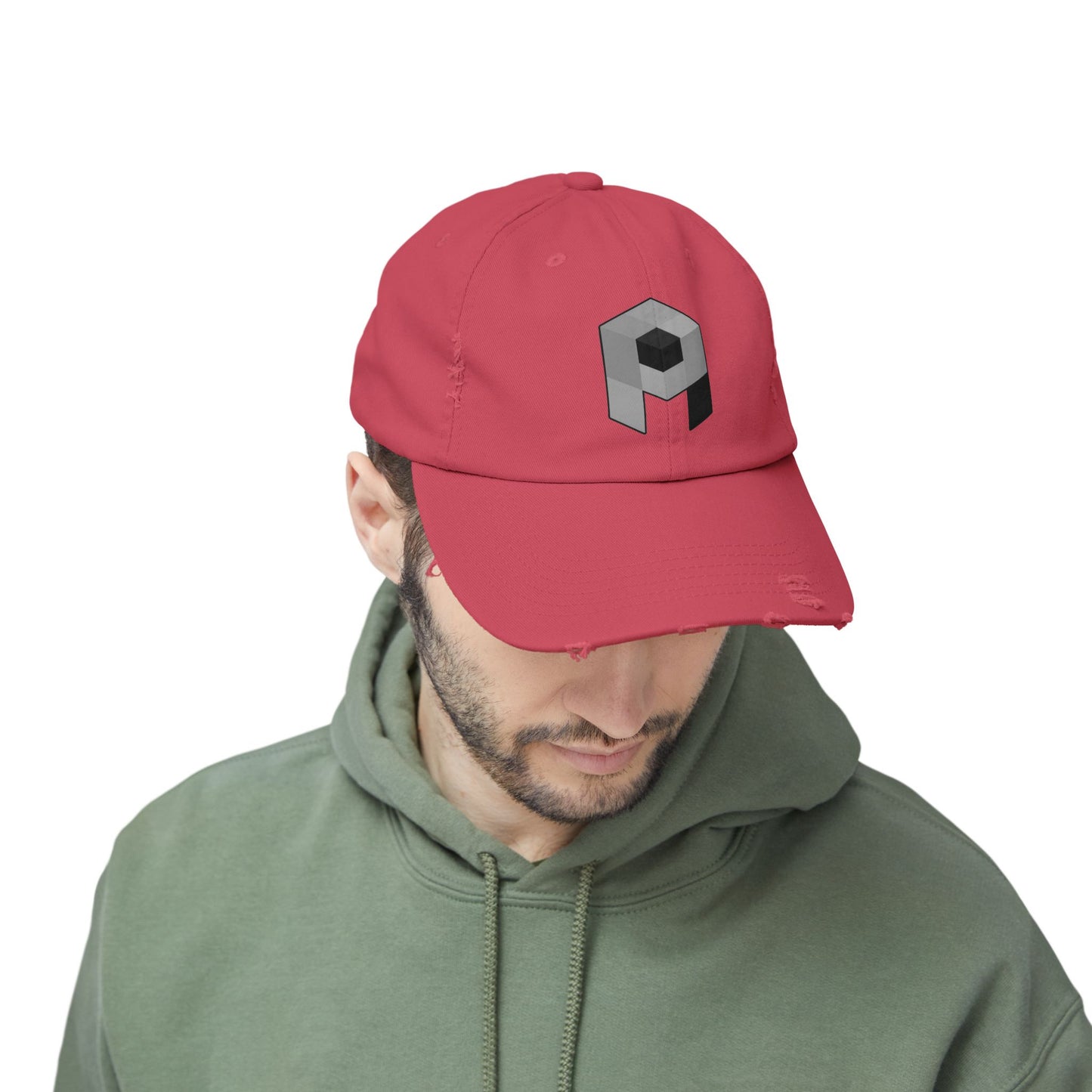 Unisex Pixel Athletics Logo Distressed Cap