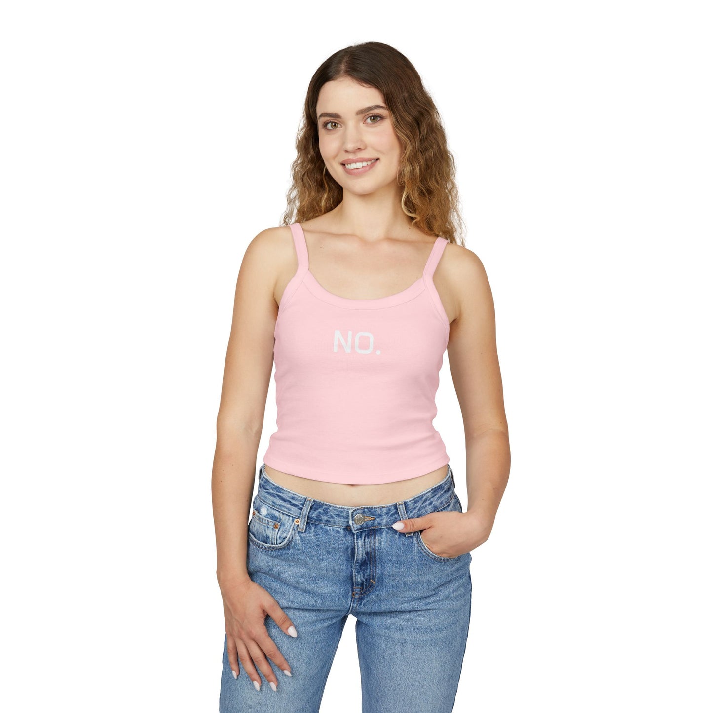 Women's Spaghetti Strap Tank Top - "NO."