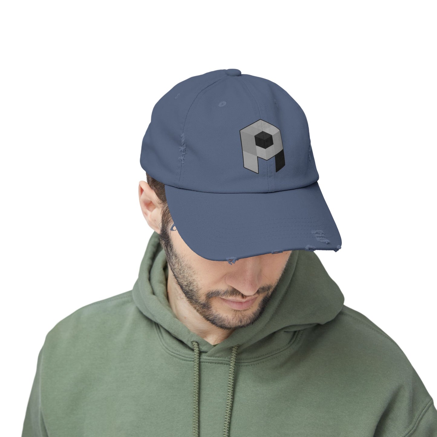 Unisex Pixel Athletics Logo Distressed Cap