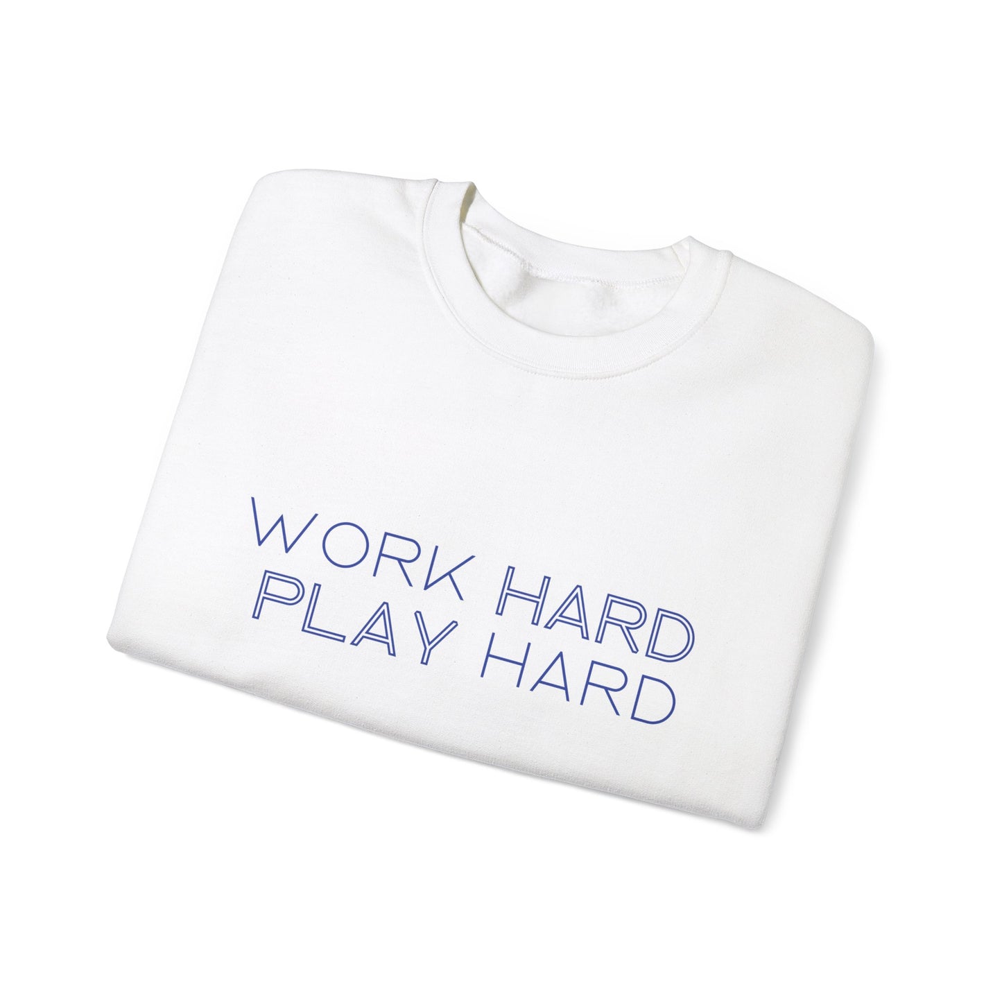 Stay Cozy, Stay Driven: Work Hard. Play Hard. Unisex Heavy Blend™ Crewneck Sweatshirt