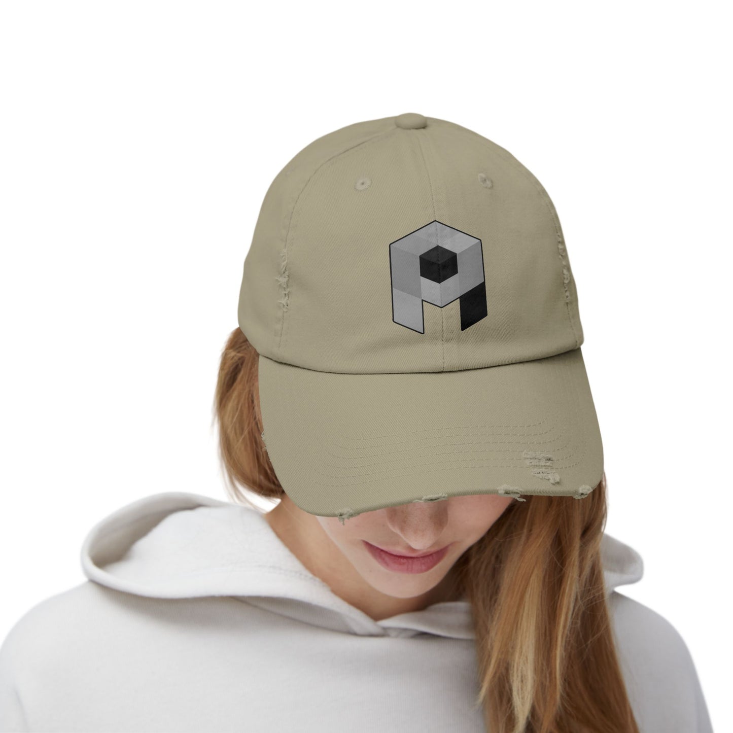 Unisex Pixel Athletics Logo Distressed Cap