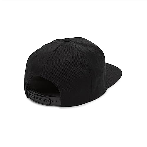 Volcom mens Volcom Men's Quarter Twill Hat Baseball Cap, Black, One Size US