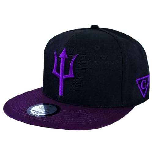 Capiche [99+ Variations] Snapback Cap, Hydra, Black and Purple Baseball Hat, Zilla, Serpentine Water Monster, Greek Mythology, Roman, LEMA, Underworld, Tattoo Art, Greece