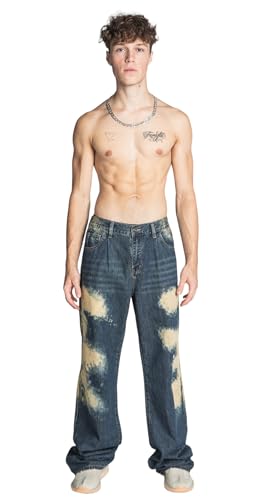 Armor Jeans Baggy Fit Men's Stretch, Men's Jeans, Vintage wash, Blue wash, Black