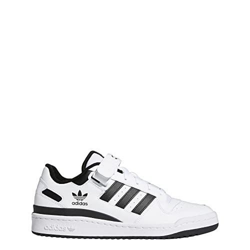 adidas Men's Forum Low Sneaker, White/White/Black