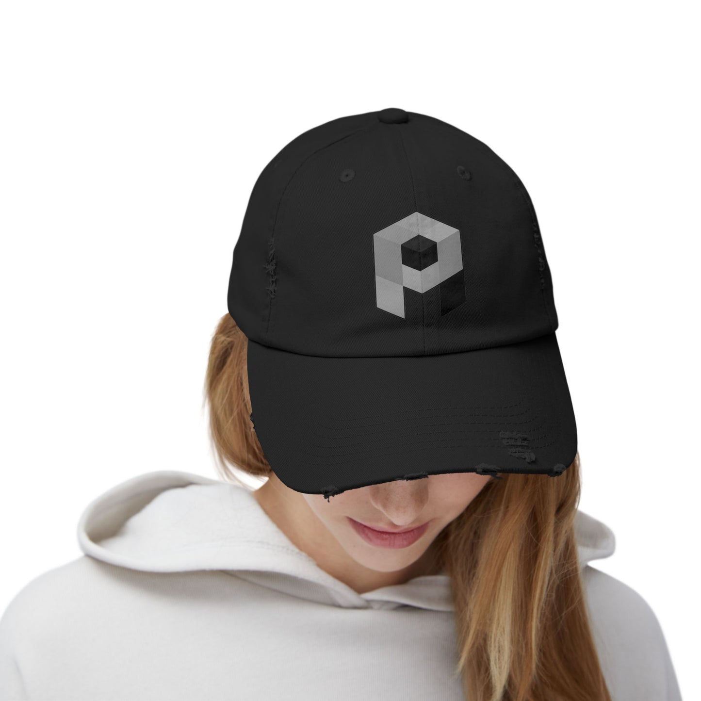 Unisex Pixel Athletics Logo Distressed Cap