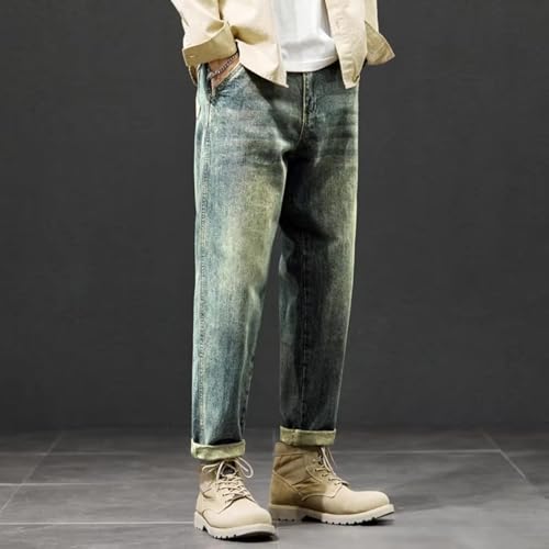 Jeans for Men Baggy Pants Loose Fit Pants Vintage Clothes Men Pockets Trousers