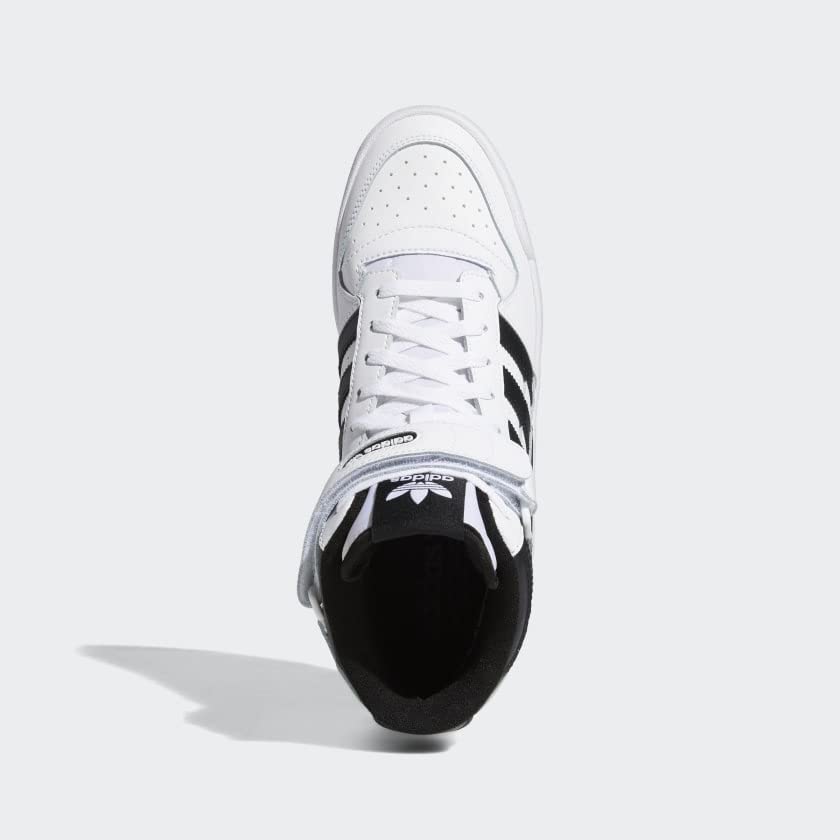 adidas Men's Forum Mid Sneaker, White/Black/White