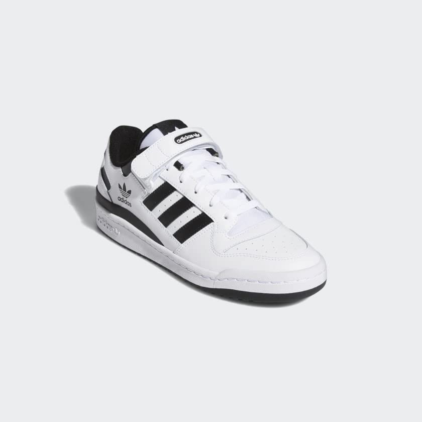 adidas Men's Forum Low Sneaker, White/White/Black