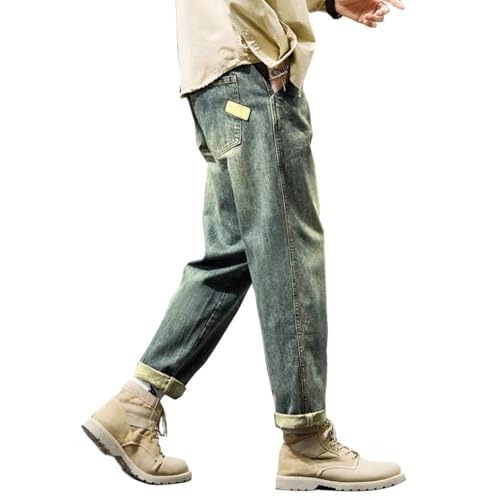 Jeans for Men Baggy Pants Loose Fit Pants Vintage Clothes Men Pockets Trousers