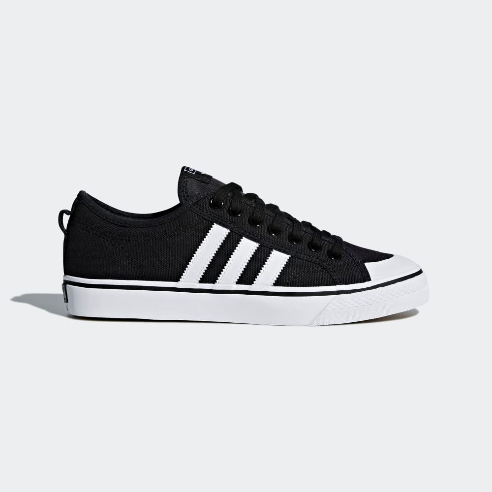 adidas Originals Men's Nizza Sneaker, Core Black/Cloud White/Cloud White