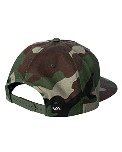 RVCA mens Adjustable Snapback Straight Brim Hat, Rvca Snapback Hat/Camo, One Size US