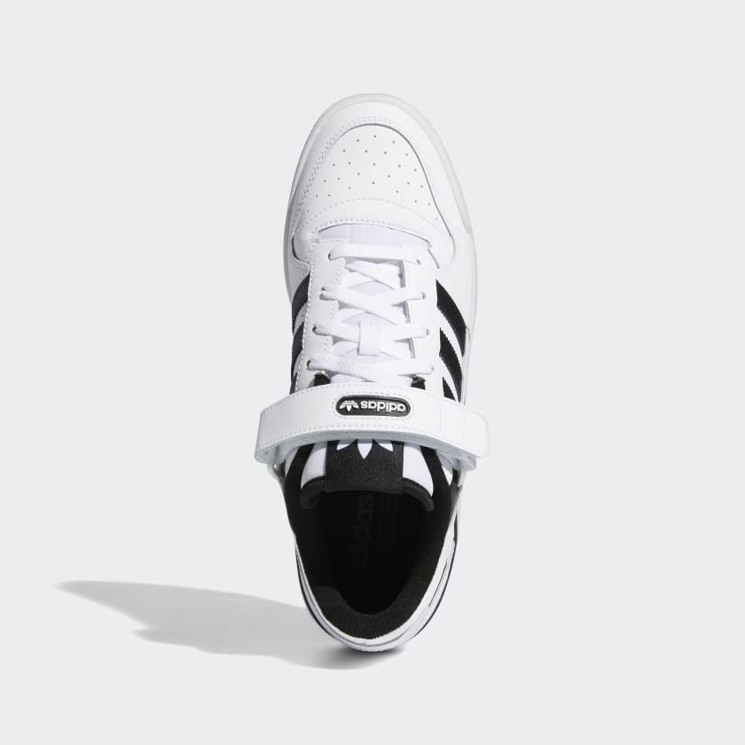 adidas Men's Forum Low Sneaker, White/White/Black