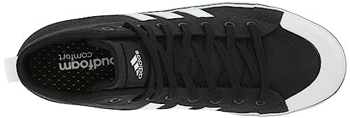 adidas Men's Bravada 2.0 Lifestyle Skateboarding Canvas Mid-Cut Skate Shoe, Black/White/White