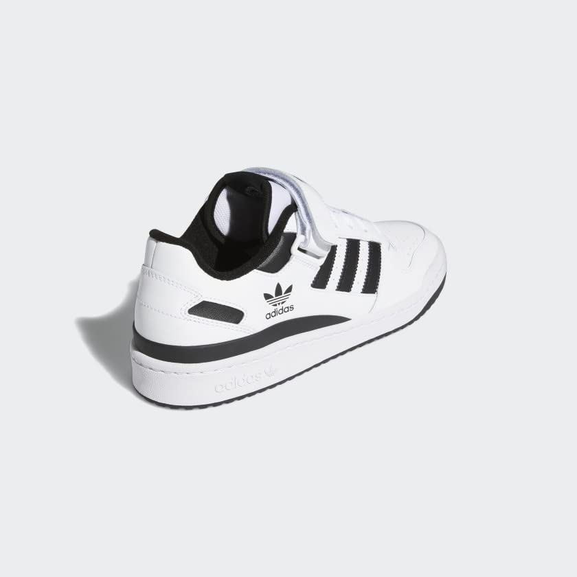 adidas Men's Forum Low Sneaker, White/White/Black