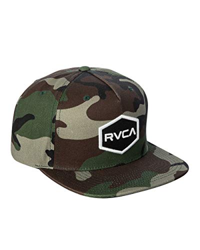 RVCA mens Adjustable Snapback Straight Brim Hat, Rvca Snapback Hat/Camo, One Size US