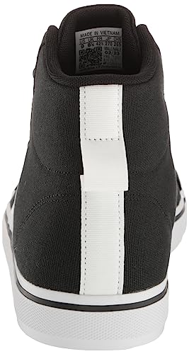 adidas Men's Bravada 2.0 Lifestyle Skateboarding Canvas Mid-Cut Skate Shoe, Black/White/White