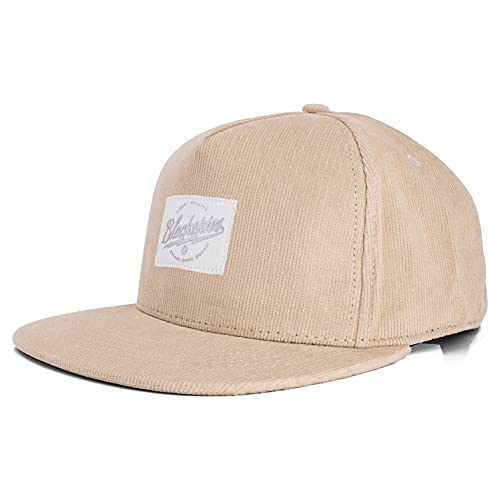 Blackskies Ivory Snapback Cap | Women Men Baseball Cap Surfer Skater Basecap Beige Corduroy