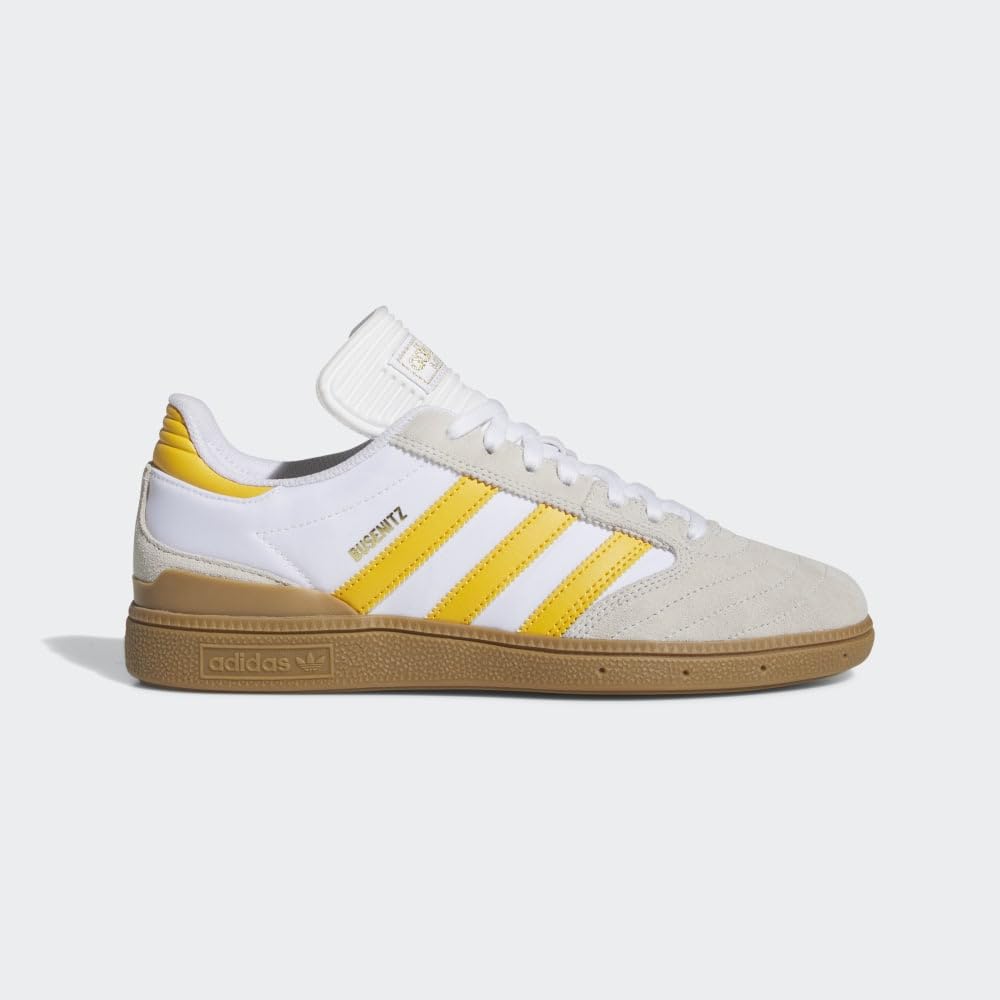 adidas Busenitz Shoes - Crystal White/Preloved Yellow/Gum