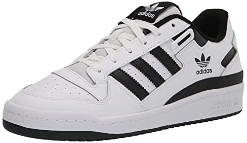 adidas Men's Forum Low Sneaker, White/White/Black