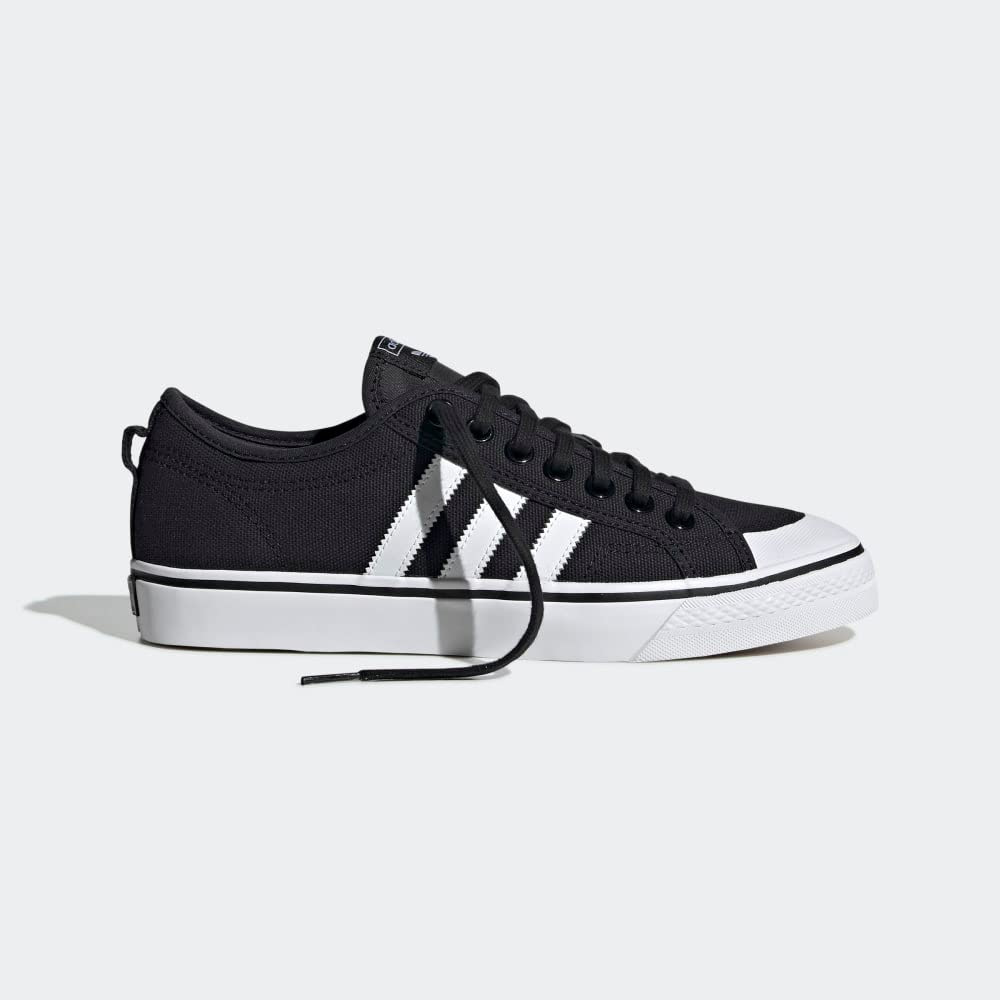 adidas Originals Men's Nizza Sneaker, Core Black/Cloud White/Cloud White