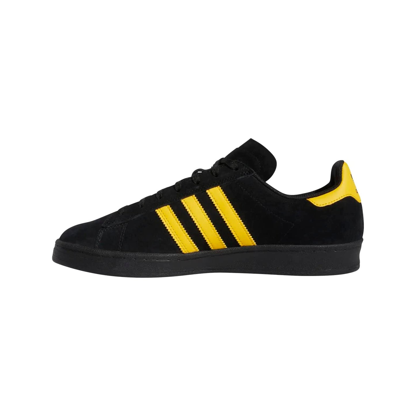 adidas Mens Campus ADV Skateboarding Shoes, Core Black/Bold Gold/Core Black