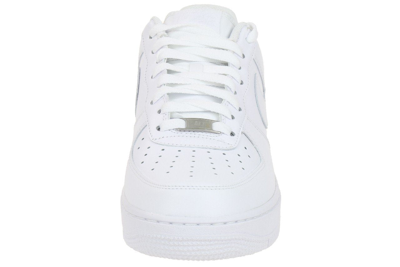 NIKE Men's Air Force 1 Low Sneaker, White/White