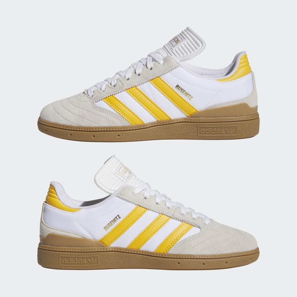 adidas Busenitz Shoes - Crystal White/Preloved Yellow/Gum