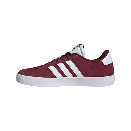 adidas Men's VL Court 3.0 Sneaker, Shadow Red/White/Shadow Red