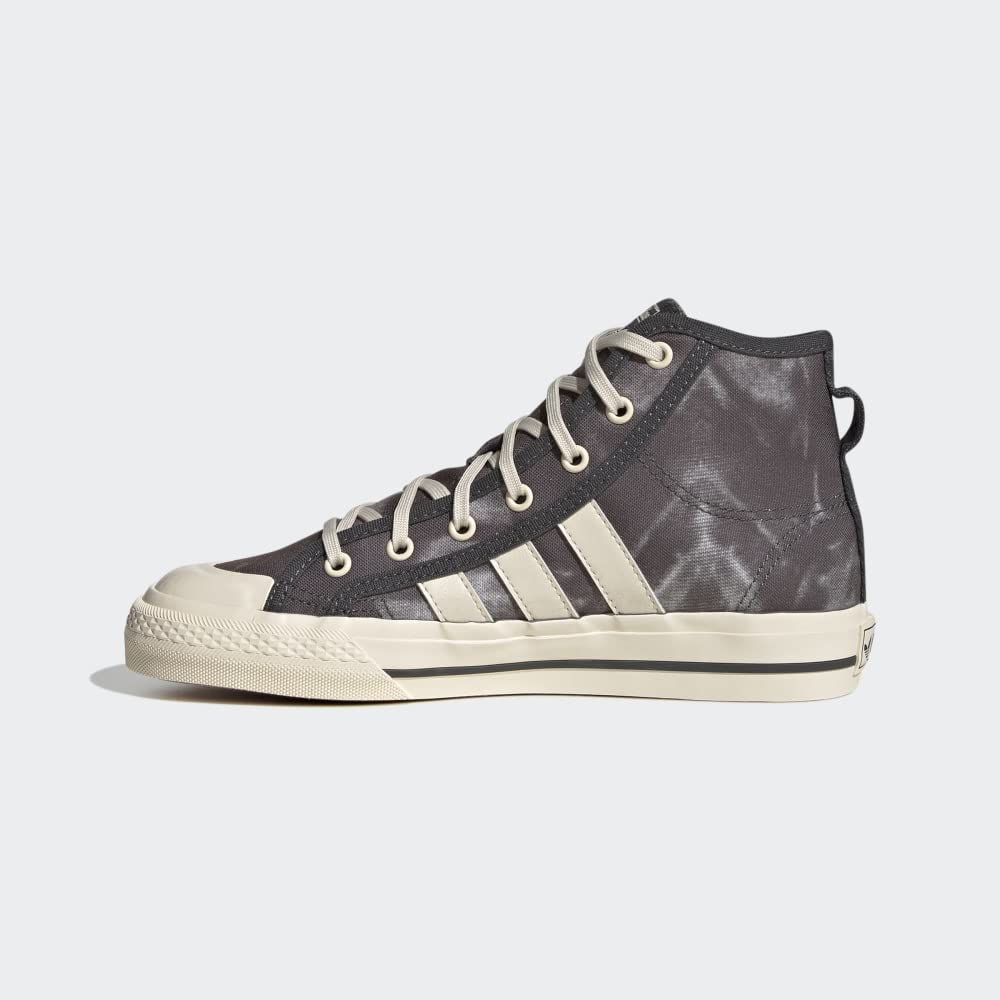 adidas Originals Nizza Hi RF Skate Shoe, Off White/White/Chalk White, Unisex