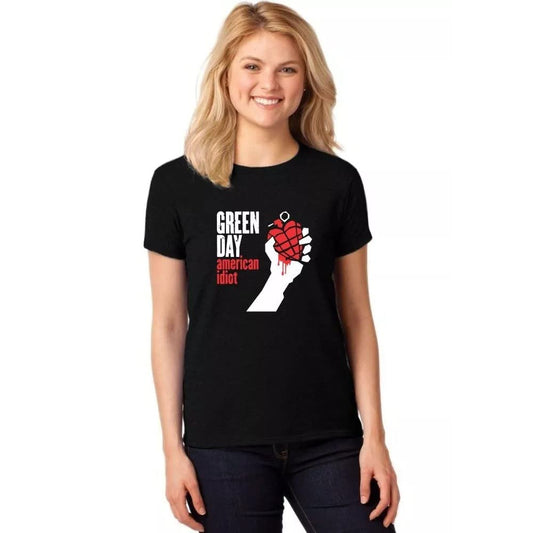 Green Day 'American Idiot' (Black) Womens Fitted T-Shirt