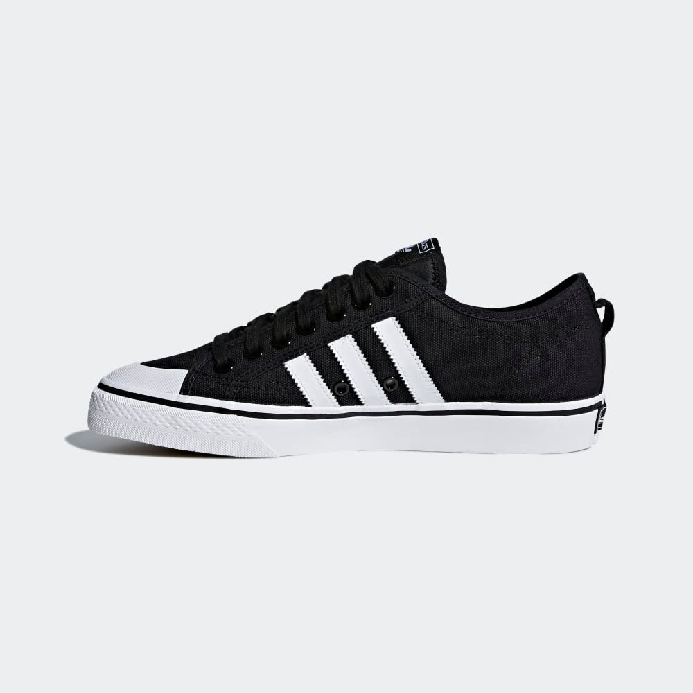 adidas Originals Men's Nizza Sneaker, Core Black/Cloud White/Cloud White