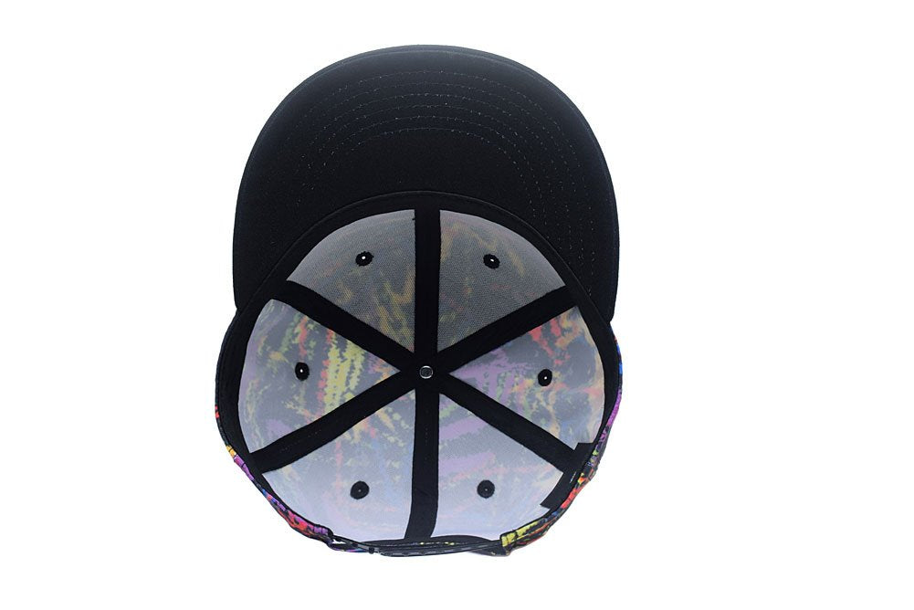 Quanhaigou Graffiti Starry Sky Printed Dad Caps Adjustable Baseball Cap,Unisex Hip Hop Multicolor Lines Snapback Hat Trucker Hats…