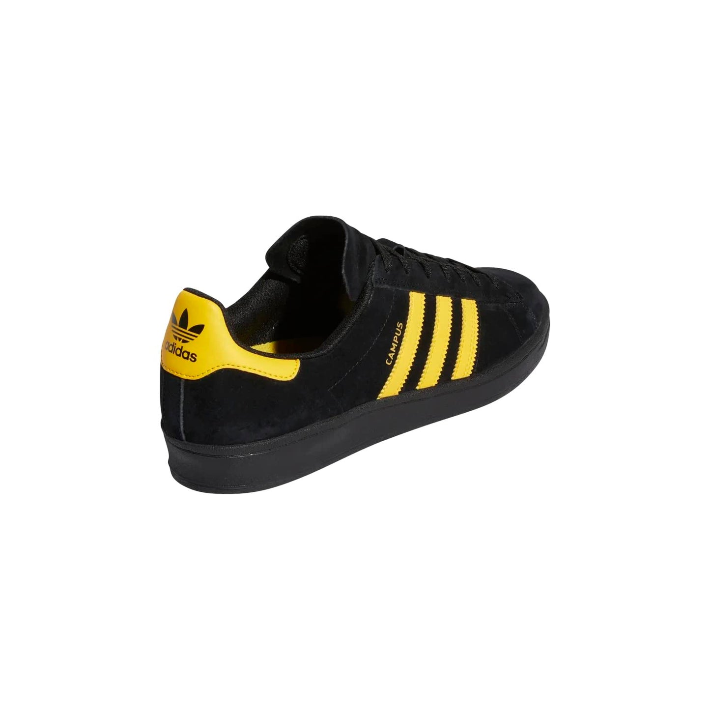 adidas Mens Campus ADV Skateboarding Shoes, Core Black/Bold Gold/Core Black