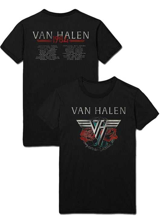 Van Halen 84 Tour Official Tee T-Shirt Mens Unisex Black