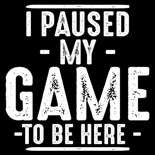 I Paused My Game Graphic Novelty Sarcastic Funny T Shirt