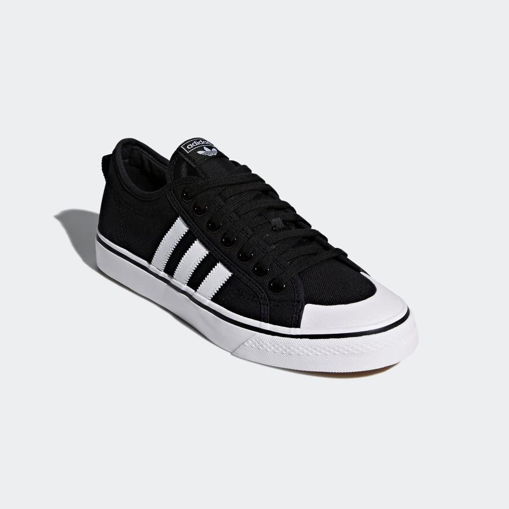 adidas Originals Men's Nizza Sneaker, Core Black/Cloud White/Cloud White