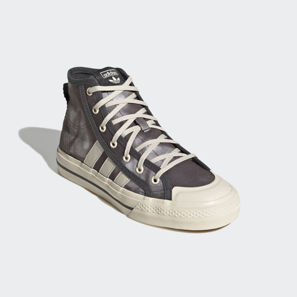 adidas Originals Nizza Hi RF Skate Shoe, Off White/White/Chalk White, Unisex