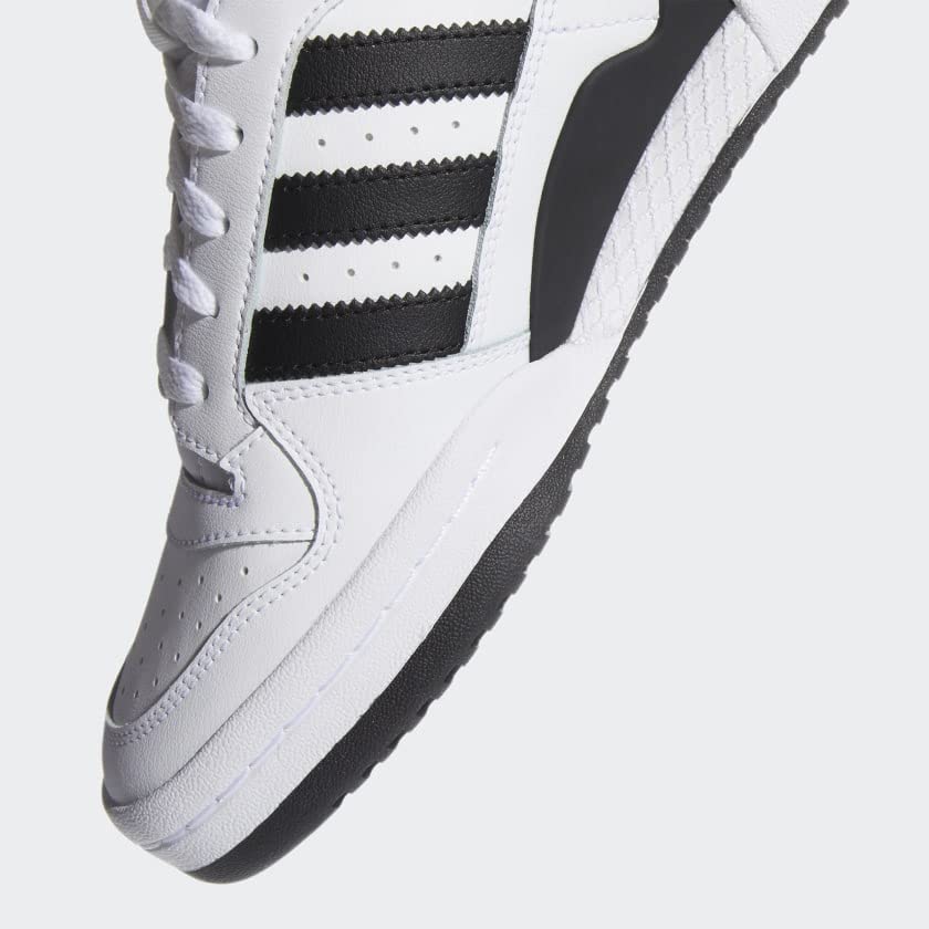 adidas Men's Forum Mid Sneaker, White/Black/White