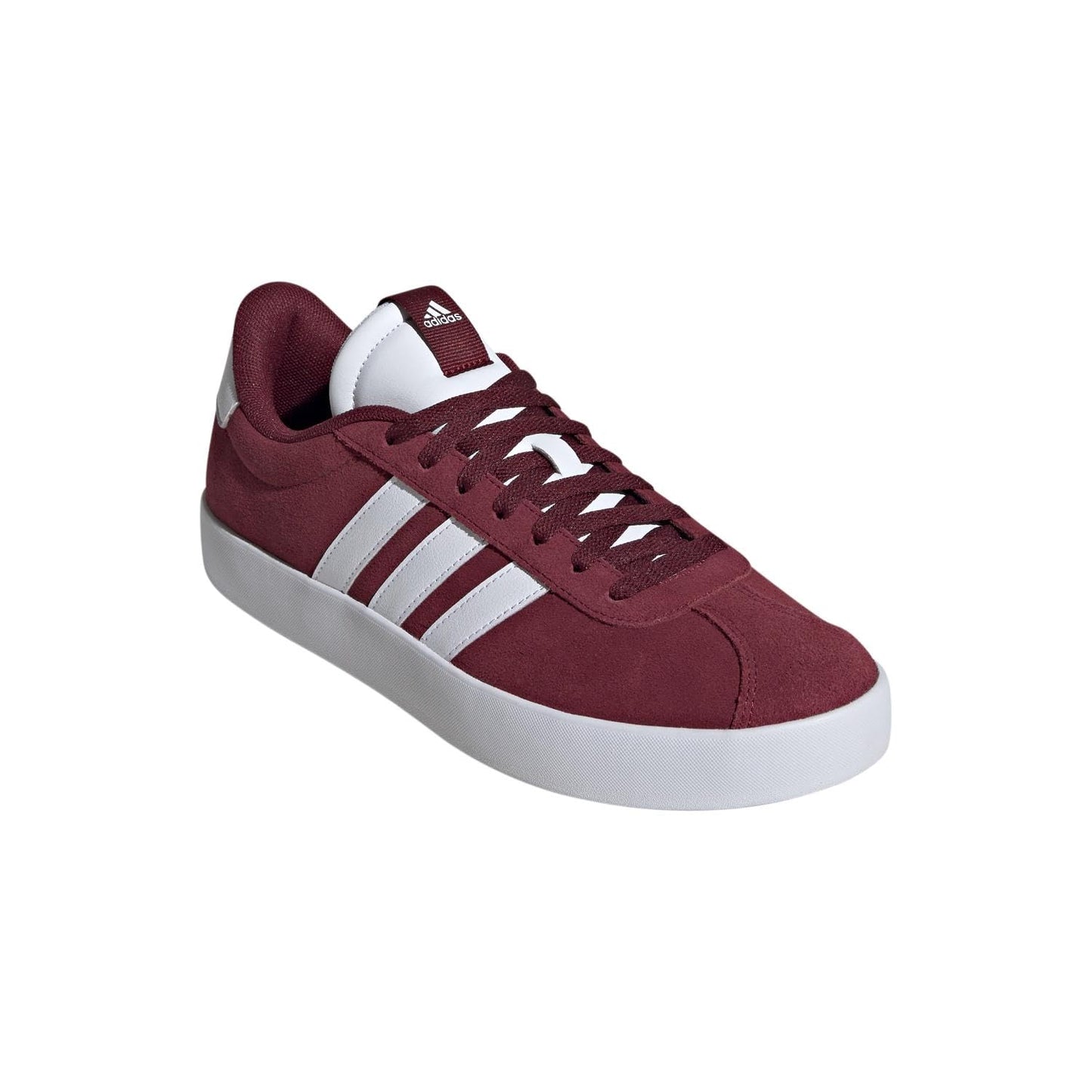 adidas Men's VL Court 3.0 Sneaker, Shadow Red/White/Shadow Red