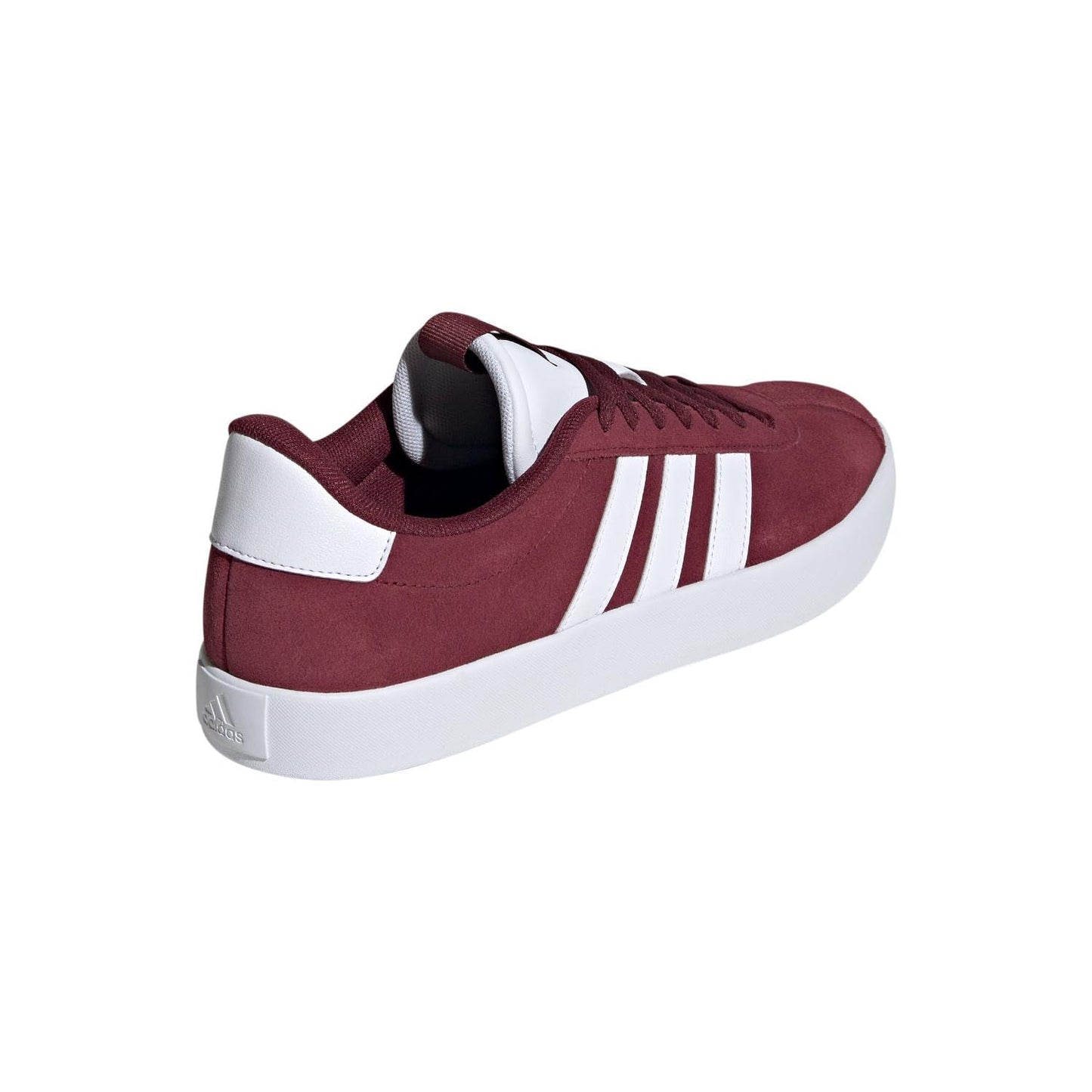 adidas Men's VL Court 3.0 Sneaker, Shadow Red/White/Shadow Red