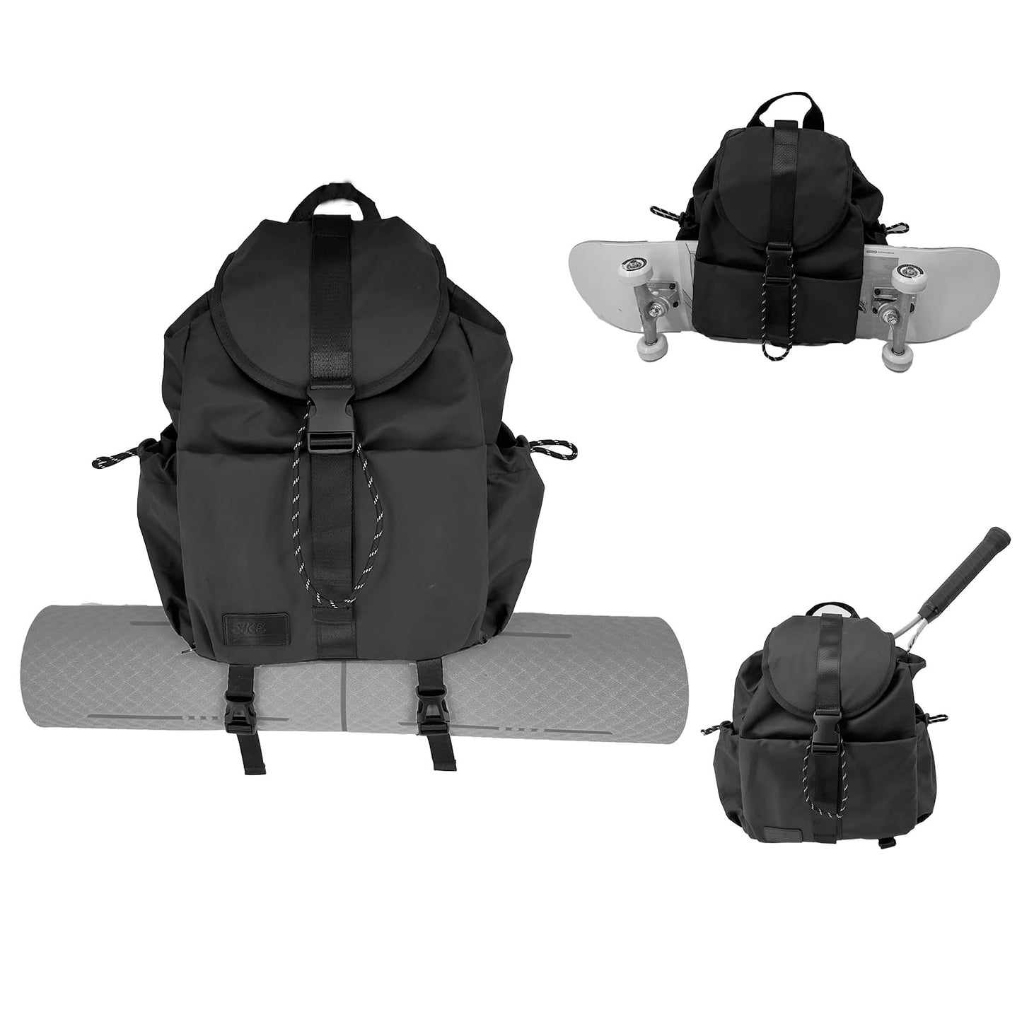 EKE Gym Laptop Yoga Tennis Backpack Sport Gift Versatile for Travel Commuting Swim Skateboard Badminton Casual Waterproof Women Men