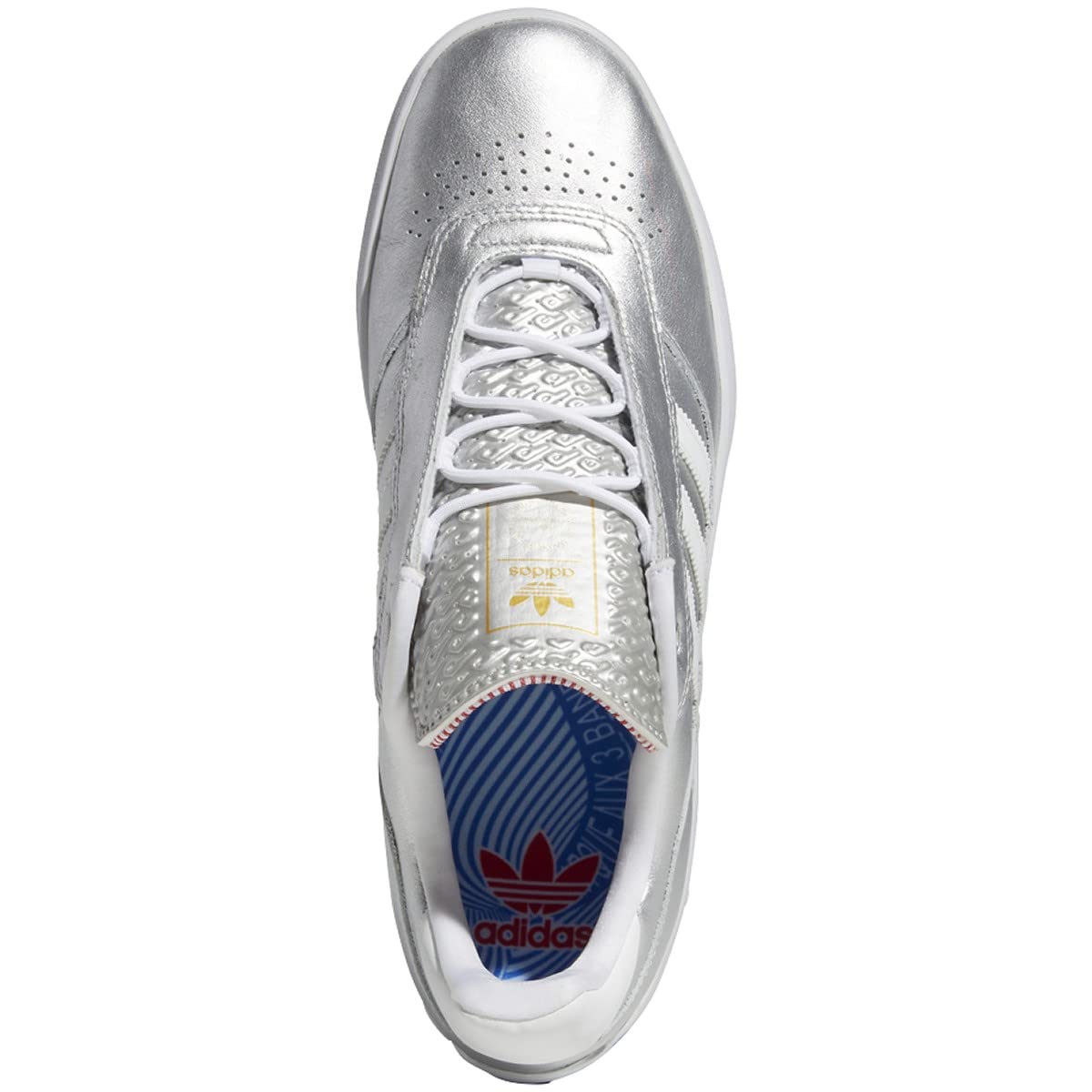 adidas Puig Shoes - Silver Metallic White/Scarlet