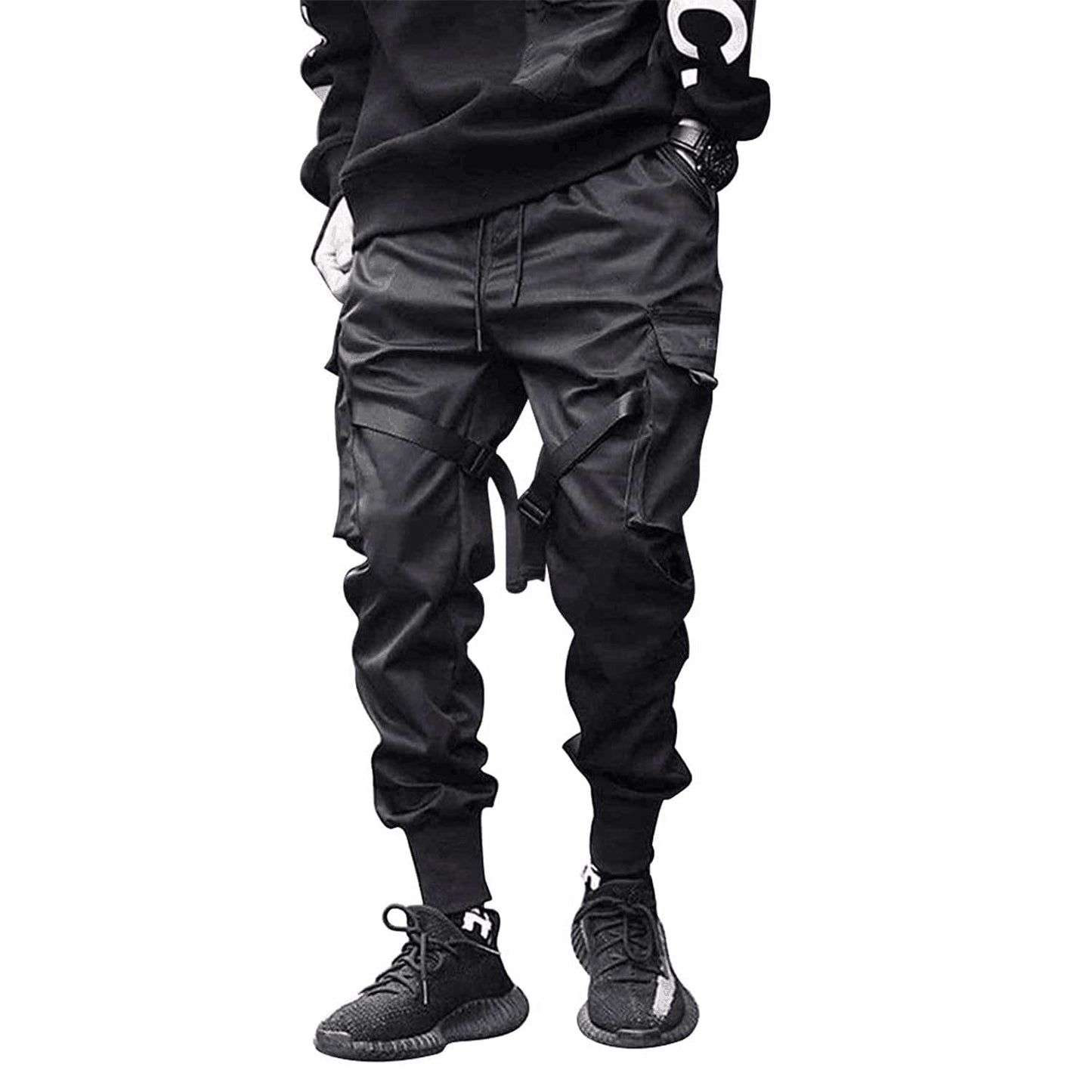 Aelfric Eden Mens Jogger Pants Japanese Cargo Sweatpants Tactical Pant Multi-Pockets Techwear Hip Hop Streetwear