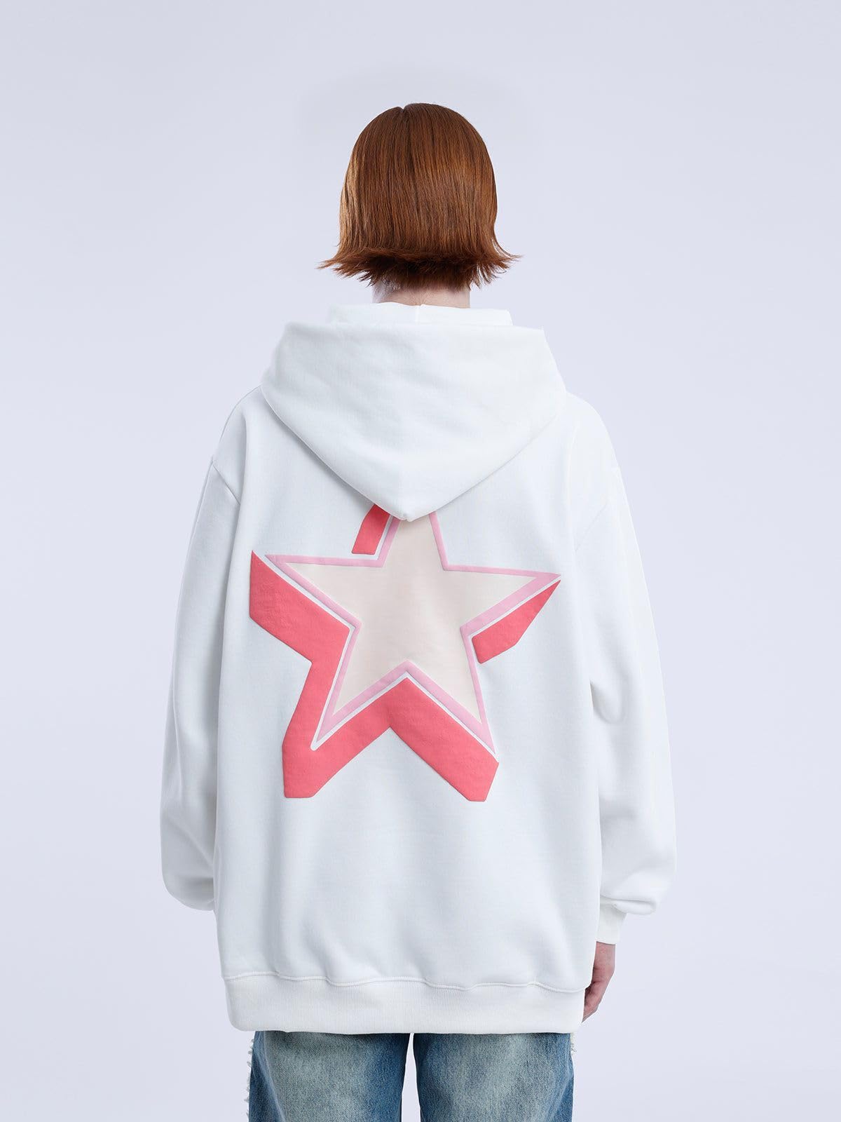 Aelfric Eden Mens Graphic Varsity Hoodies 3D Star Print Unisex Colorful Printing Oversized Casual Streetwear Tops