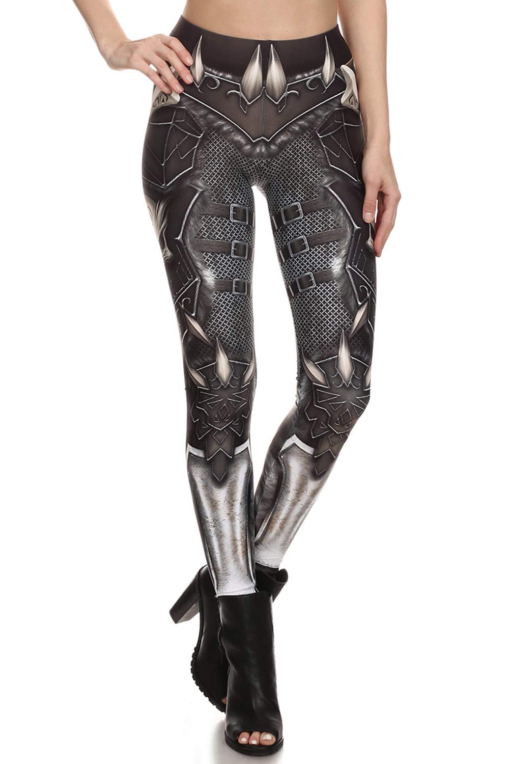 color cosplayer Steampunk Retro Comic Cosplay Women Leggings Punk Print Polyester GothicTrousers Pants