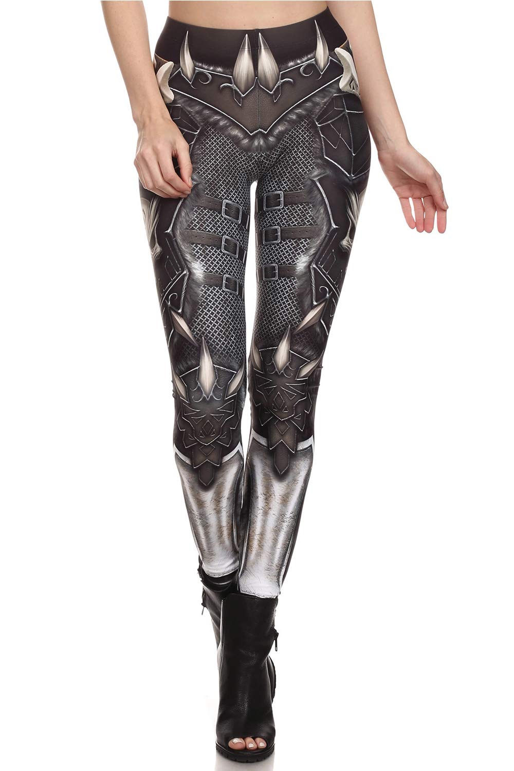 color cosplayer Steampunk Retro Comic Cosplay Women Leggings Punk Print Polyester GothicTrousers Pants