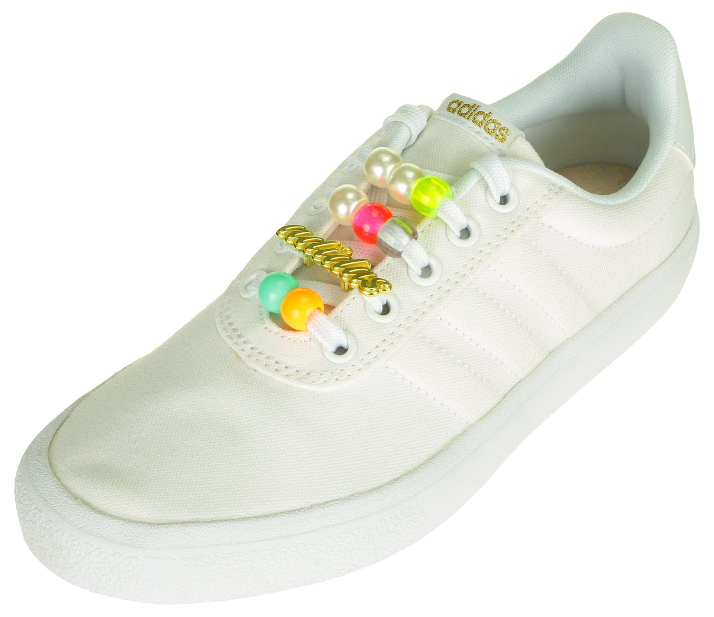 adidas Women's Vulc RAID3R Skateboarding Shoes, Cloud White/Cloud White/Gold Metallic