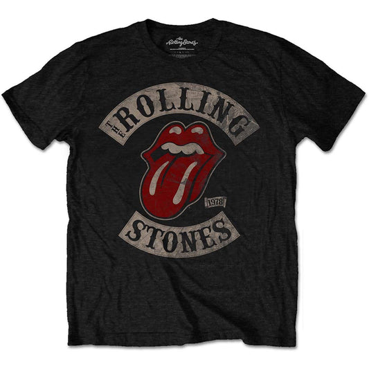 Rolling Stones Men's Tour 78 T-Shirt Black